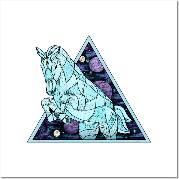 Cosmic Horse Wall Art by Psydrian